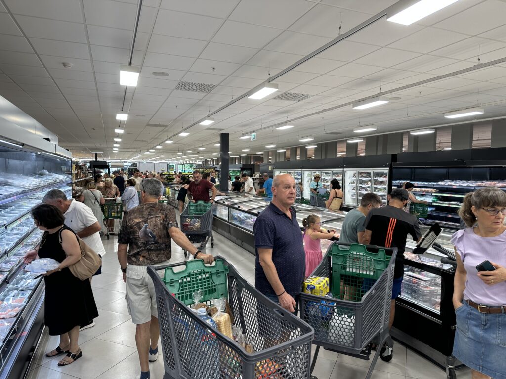Mercadona v létě